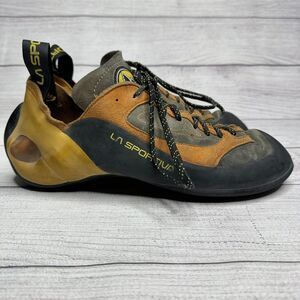La Sportiva "FINALE" Mens Rock Climbing Shoes Orange Black Yellow Size 12.5